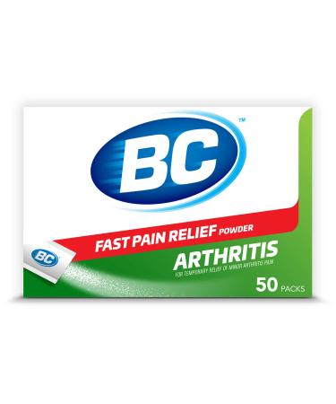 BC Powder Arthritis Pain Reliever Aspirin Dissolve Packs 50 Count Powder Packets