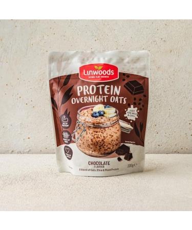 Linwoods Chocolate Protein Overnight Oats - 4 x 300g | Vegan & Gluten-Free Healthy Breakfast - Buy Online on GoSupps.com