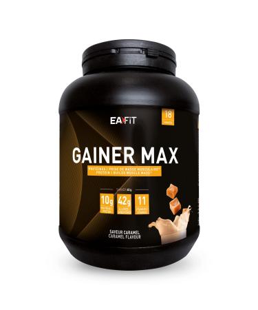 Eafit Gainer Max |Instant drink for carbohydrate intake with extrastarkem |Caramel taste 1.1 kg |Muscle building |Fast absorption |Eafit Karamel 1.1kg