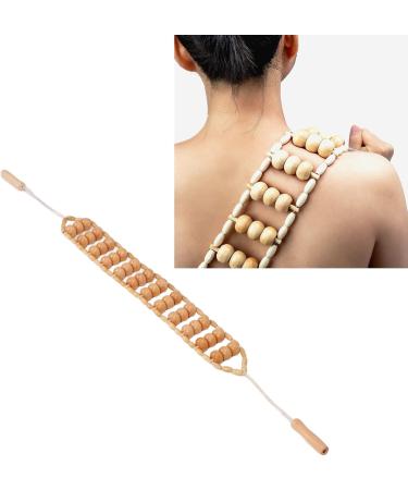 Wood Back Massage Scooter | Hand Excavator Meridiane | Fatigue Relief & Detox Tool for Back Neck Shoulders & Legs - Buy Online on GoSupps.com