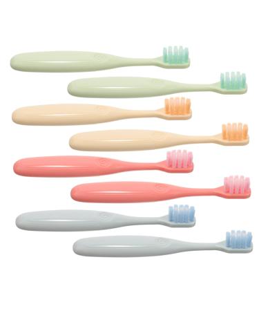 Frcolor 8st children toothbrush toothbrush toothbrush made of silicone travel child toothbrush cleaning brush toddler toothbrush household toothbrush toothbrush with soft bristle massage