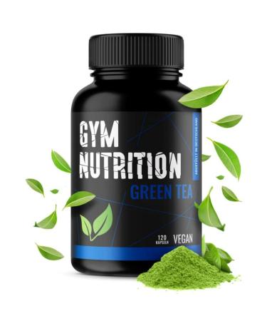 Green-Tea green tea extract 120 capsules vegan 1200mg-high-dose-green tea 2 monthly supply-with caffeine polyphenols EGCG and Catechin