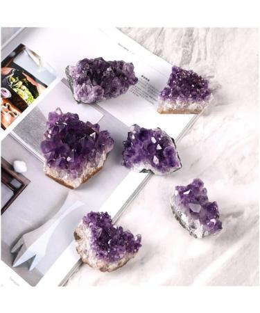 Natural Raw Amethyst Cluster Quartz Purple Crystal Cluster Stone Home Decoration Crafts Decoration Ornament Natural Decoration ERTEYIN (Color : Amethyst Cluster Size : 95-120g) 95-120g Amethyst Cluster - Buy Online on GoSupps.com