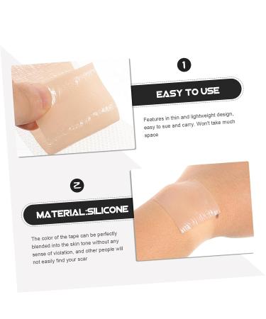 Silicone Scar Tape for Skin - 5 Rolls Nursing Supplies for Wound Dressing - 33x5.5cmx5pcs - Buy Online on GoSupps.com