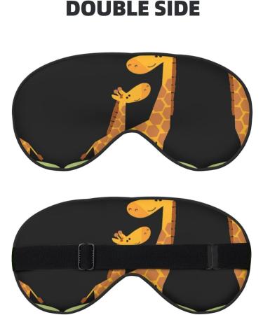 Giraffe Print Unisex Eye Mask | Soft Travel Comfort Shade for Yoga & Shift Work - Buy Online on GoSupps.com