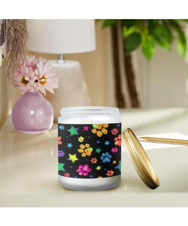 Lavender Candles for Home - Aromatherapy Jar Candles Gift Set | Scented Long Lasting 7 oz | Perfect Birthday Gift for Women - Colorful Animal Paw Print - Buy Online on GoSupps.com