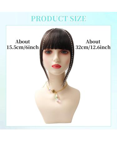 Thick Hair Bangs Clip in Fringe - Dark Brown Human Hair Extension - Buy Online on GoSupps.com