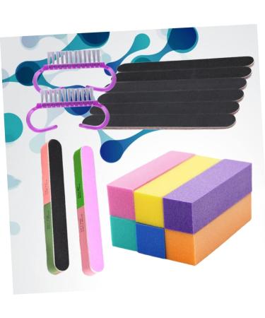 POPETPOP Sanding Stripe 2 Sets Cleaning Tools Nail Cleaning Kit Nail Buffing Block Polishing Buffers Nail Clean up Brush Nail File Sanding Block Manicure Kit Nail Kits Pedicure Brush Mini - Buy Online on GoSupps.com