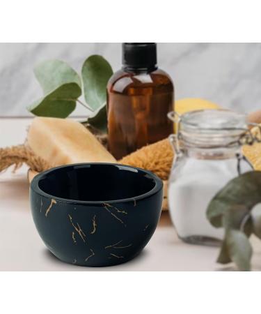 DGUDGU Marbled Black Shaving Bowl | Premium Resin Shaving Cup for Cream & Soap | International Shipping - Buy Online on GoSupps.com