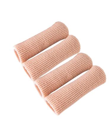 Toe Caps Adjustable Cut-Out Lined Gel Toe Protector Ribbed Pack of 4