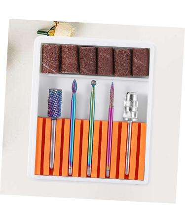 FRCOLOR 1 Set Cuticle Drill Bit Drill Bits for Nails Nail File Bits Ceramic Nail Bits Nail Drill Heads Nail Polish Tools Nail Grinding Head Nail Gel Nail Drill Bits Ceramics Drill Set 6.5x5.5cm Orange - Buy Online on GoSupps.com