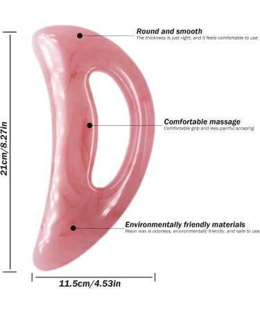 Premium Gua Sha Tool - Portable Bow-Shaped Resin Massage Stone for Full Body Pain Relief & Muscle Relaxation - Buy Online on GoSupps.com