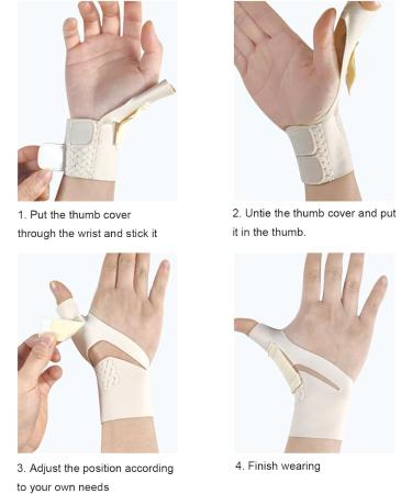 PERZOE Tendon Sheath Wrist Support for Pain Relief Protective Sleeve Thumb Contusions Protector Discomfort Keyboard Players Injuries Healing Skin B - Buy Online on GoSupps.com