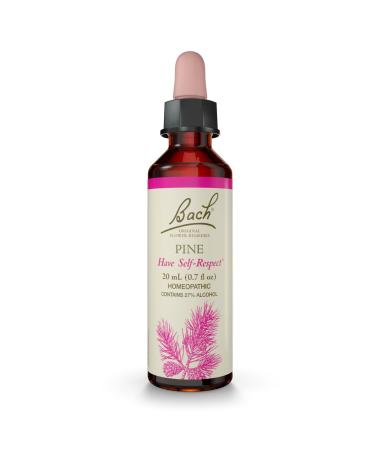 Bach Original Flower Remedies Pine - Have Self-Respect - Natural Homeopathic Flower Essence for Emotional Balance - Vegan Gluten Free Sugar Free - 20mL Dropper