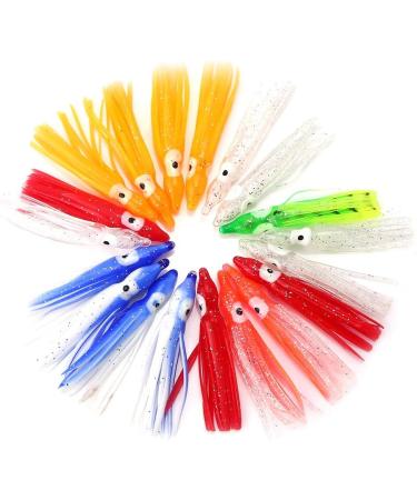 Buy Azusumi 10 Styles Squid Skirt Lures 20pcs Soft Saltwater Fishing Lures - Premium 5CM Pack for International Shipping - Buy Online on GoSupps.com