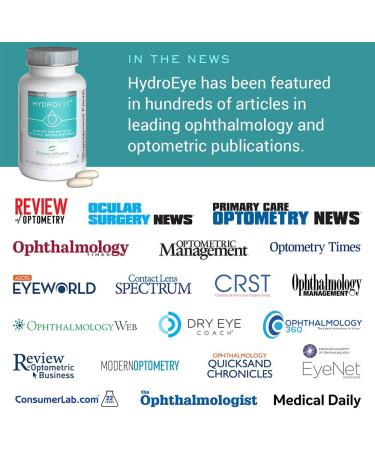HydroEye Softgels - Dry Eye Relief - 120 Count with GLA, EPA, DHA & Key Nutrients - Buy Online on GoSupps.com
