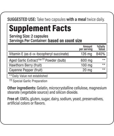 Kyolic Aged Garlic Extract Formula 106 - 200 Capsules for Circulation Health (Pack of 1) - Buy Online on GoSupps.com