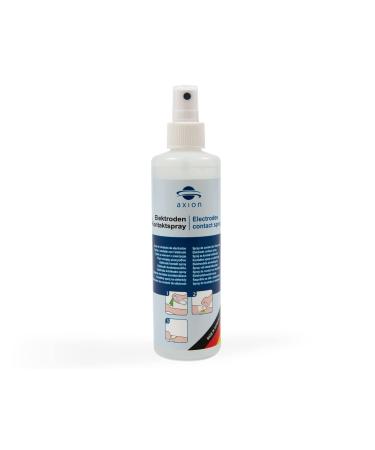 axion Electrode Contact and Cleansing spray - 250ml. Cleanses skin and improves the Transmission Capabilities of TENS EMS stimulation. Quality and Safety tested