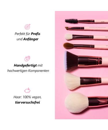 SINCERO SALON Contour Brush | Premium Makeup Brush for Blusher & Contouring Powder | Rose Gold Cheek Brush | International Shipping Available - Buy Online on GoSupps.com