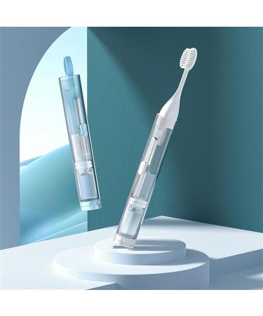Ebvincxmk Portable Foldable Toothbrush - Ideal Travel & Camping Toothbrush for Men & Women - Includes Built-in Toothpaste - Buy Online on GoSupps.com