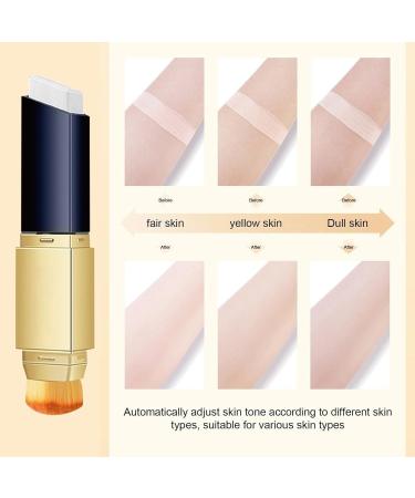 JIAOY 2in1 Foundation Stick Color Changing Foundation Stick Full Coverage Concealer Stick Lighten & Even Skin Tone Waterproof & Sweatproof Full Makeup Ivory*2 2 x Ivory - Buy Online on GoSupps.com
