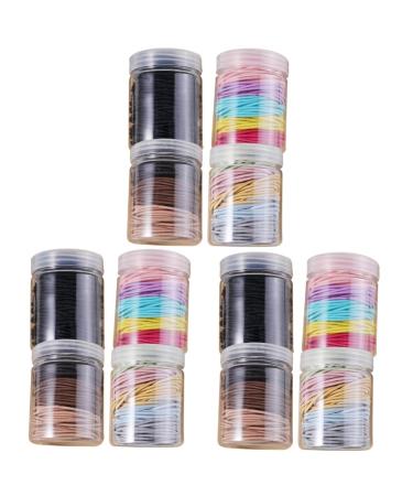 FRCOLOR 12 Boxes Hair Holder Hair Ties Bracelets Seamless Hair Bands Hair Elastic Ropes Hair Ties for Women Ponytail Rope Strong Hair Bands Pigtail Ties Hair Accessories Miss Elasticity