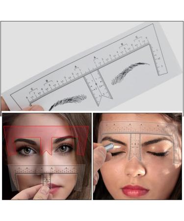 FOMIYES 10pcs Eyebrow Design Ruler Diy Eyebrow Stencil Measuring Shaper Tool Brow Ruler Drawing Tool Make up - Buy Online on GoSupps.com