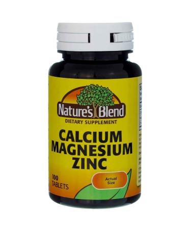 Nature's Blend Calcium Magnesium Zinc 100 Tablets (Pack of 12)