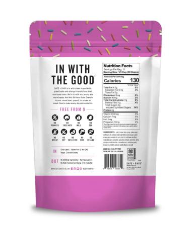 Safe Fair Food Birthday Cake - 24 oz | Delicious & Allergy-Friendly Treat - Buy Online on GoSupps.com