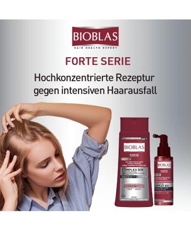 BIOBLAS Forte Herbal Serum for Hair Loss - Intensive Treatment for All Hair Types | 100 ml - Buy Internationally - Buy Online on GoSupps.com