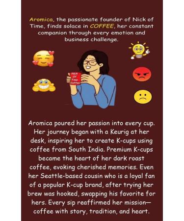  NICK OF TIME Nick Of Time Indian Chikmagalur Coffee K-Cups-Pods-Single Serve- Keurig Compatible 100% Arabica AA Grade Dark Roast | Easy to Use (Pack of 40) - Buy Online on GoSupps.com