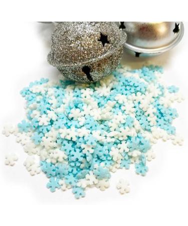 Christmas Snowflakes Sugar Shapes Cake Topper Sprinkles - 25g Edible Matt Sugar Decorations for Festive Cupcakes - Xmas Party Cake Decor - Buy Online on GoSupps.com
