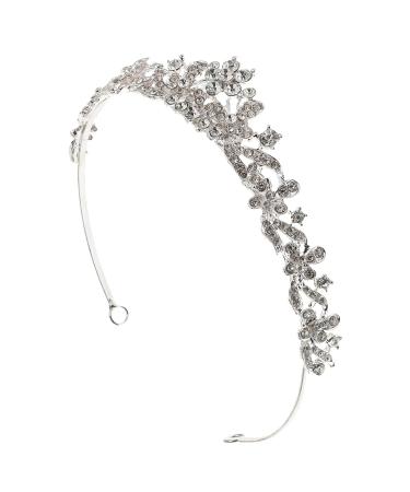 FRCOLOR Crystal Wedding Tiara - Elegant Rhinestone Bridal Jewelry Crown for Brides | Silver Hair Accessories - Buy Online on GoSupps.com