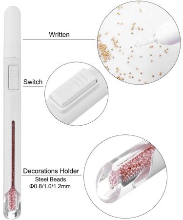 Nail Painting Pen 2800pcs Steel Balls Rose Gold Dotting Pen 4pcs DIY Decoration Nail Art Dotting Pen Gold Dotting Pen 4pcs Professional for Manicure Tools(0.8mm) - Buy Online on GoSupps.com