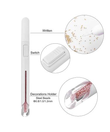 Nail Painting Pen with 2800 Steel Balls - DIY Gold Dotting Pen for Professional Manicure Tools (1.2mm) - Buy Online on GoSupps.com