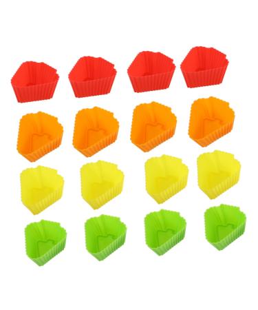 Zerodeko 20pcs Baking Mold Silicone Molds Reusable Baking Cases Tray Mold Muffin Baking Cups Cake Egg Tart