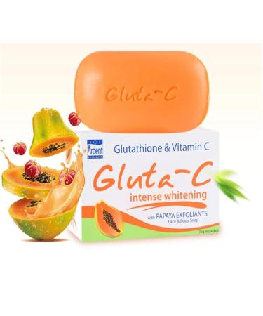 Gluta-C Skin Lightening Soap with Papaya Exfoliants - Brighten and Exfoliate for Radiant Skin - Buy Online on GoSupps.com