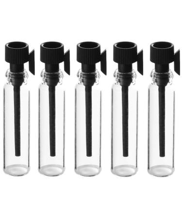 Ciieeo Spray bottle 100 pieces Sub-filled transport bottle Set Refillable bottles Sample Glass bottle for or mass-up fluid (1ml dropper) Pipette