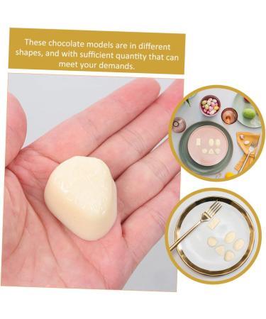WOONEKY 6pcs Simulation Chocolate Fake Chocolate Models Artificial Food Display Decor Childrens Toys Fake Chocolate Props Fake Cake Food Simulated Chocolate Model Simulated Children Toy 3d 3.9X2.8X1.8CM 1 - Buy Online on GoSupps.com