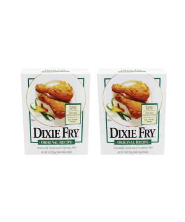 Dixie Fry Original Recipe Naturally Seasoned Coating Mix (Pack of 2 Boxes 10 Oz Each) 10 Ounce