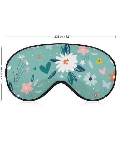 LynaRei Cute Colorful Flower Sleep Mask - Adjustable Super-Smooth Eye Mask for Men & Women - Travel and Nap Style-5 - Buy Online on GoSupps.com