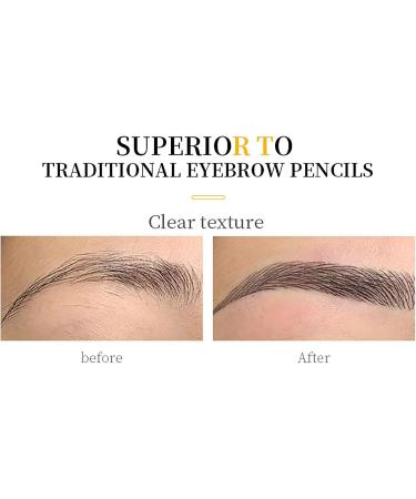 2024 Upgraded 3D Waterproof Microblading Eyebrow Pencil Contouring Pen Magic Eyebrow Pencil 4 Tipped Precise Brow Pen Waterproof Makeup Contouring Pen Fine Stroke Creates Natural Makeup Effect (2 Dark brown) Dark Brown 2 - Buy Online on GoSupps.com