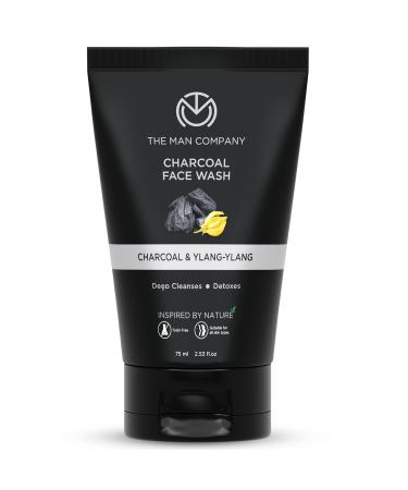 The Man Company Charcoal Face Wash Anti Pollution Acne Oil Control Deep Cleansing Blackheads Removal All Skin Types - 75 Ml
