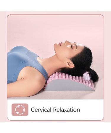 Mugeleen Lumbar Vertebrae Support Cushion - Light Pink Orthopedic Pillow for Back Pain Relief & Lordosis Support - International Shipping Available - Buy Online on GoSupps.com