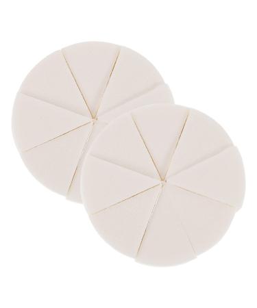 MAGICLULU 2 Sets Triangular Sponge Puff Make up Sponges Triangle Makeup Puff Triangle Sponge Puff Mini Powder Puff Lady Tools Cosmetic Puff Mini Sector Cosmetics Miss White 8.00X8.00X2.00CM White