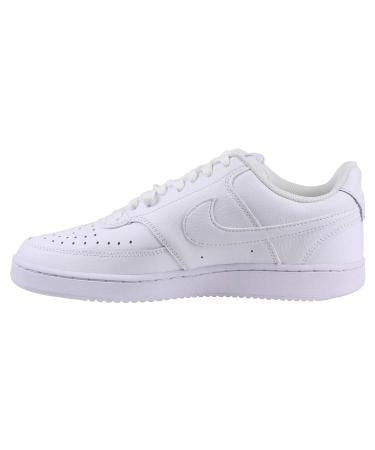 Nike Men's Court Vision Low Sneaker Basketball Shoes 45 EU White