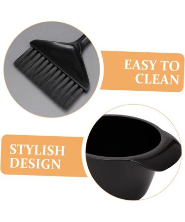Beavorty 1 Set Hair Color Kit Tool Hair Coloring Bowl and Brush Hair Coloring Mixing Bowl Hair Coloring Brush and Bowl Salon Hair Coloring Bowl Pp Hair Dye Three Piece Suit re-usable - Buy Online on GoSupps.com