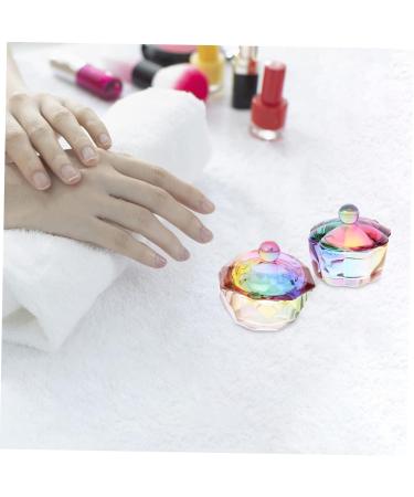 minkissy 10 Pcs Nail Cup Crystal Colored Glass Brush Washing Container Glass Nail Art Cup Nail Dish Nail Liquid Cup Nail Art Accessories Dish for Acrylic Nails Acrylic Nail Tools Shot Glass - Buy Online on GoSupps.com