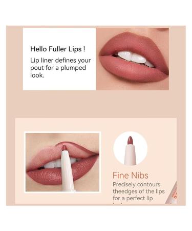 2 in 1 Double Head Lipstick & Lip Liner Set - Waterproof 24 Hour Nude Lipstick for Women | Creamy Lip Pencil | International Shipping - Buy Online on GoSupps.com