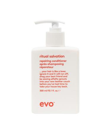 Evo Ritual Salvation Repairing Conditioner more natural for weak brittle and colored hair gives shine and suppleness vegan without sulfate 300ml 1 piece (1 Pack)